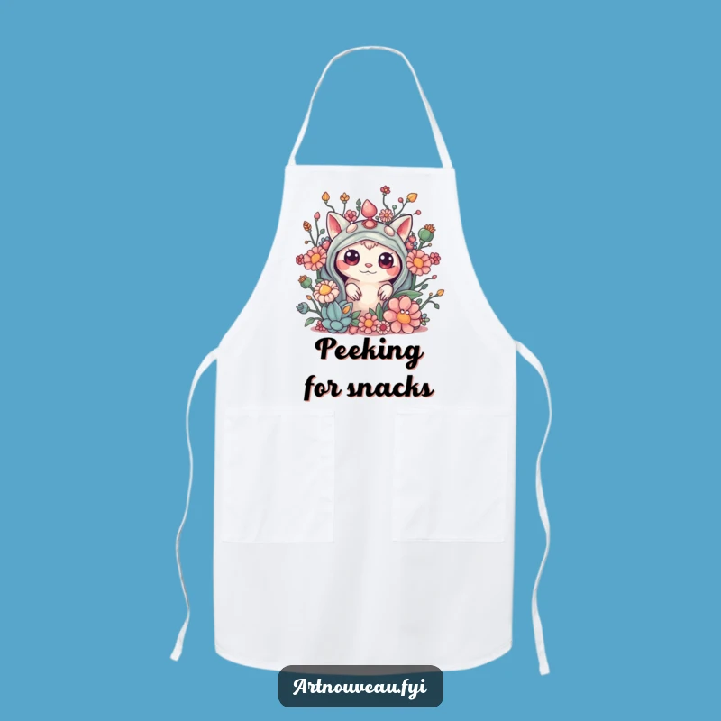 Funny Curious Creature Embellishments Kitchen Apron - Playful Cooking, Great Funny Gift