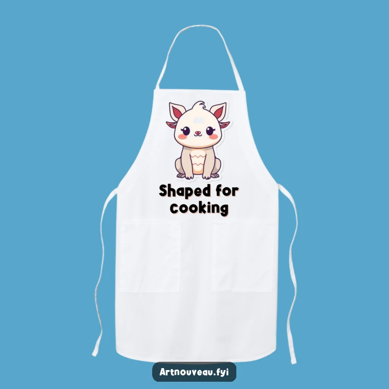 Funny Organic Silhouette Creature Kitchen Apron - Chef's Fun Accessory, Great Funny Gift