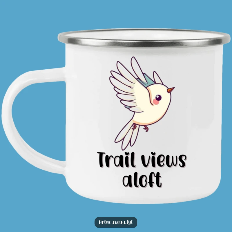 Funny Bird Flight Camping Mug: Adventure with Funny Style and Grace