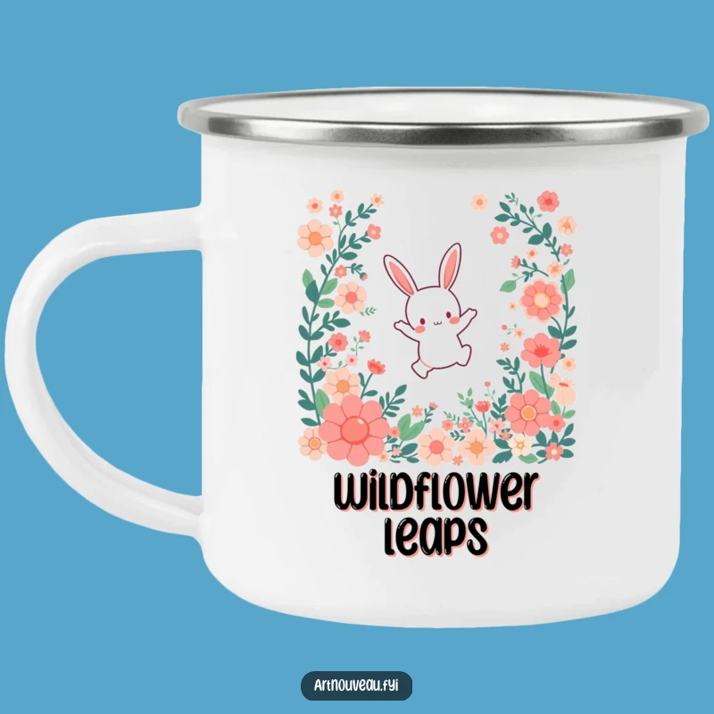Funny Bunny Camping Mug: Durable & Cheerful Outdoor Drinkware