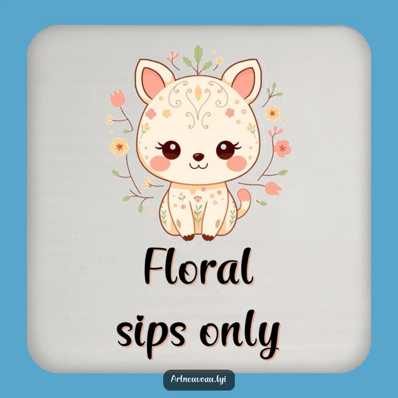 Funny Sweet Animal Nature Pattern Coasters: Protect Surfaces with Funny Charm