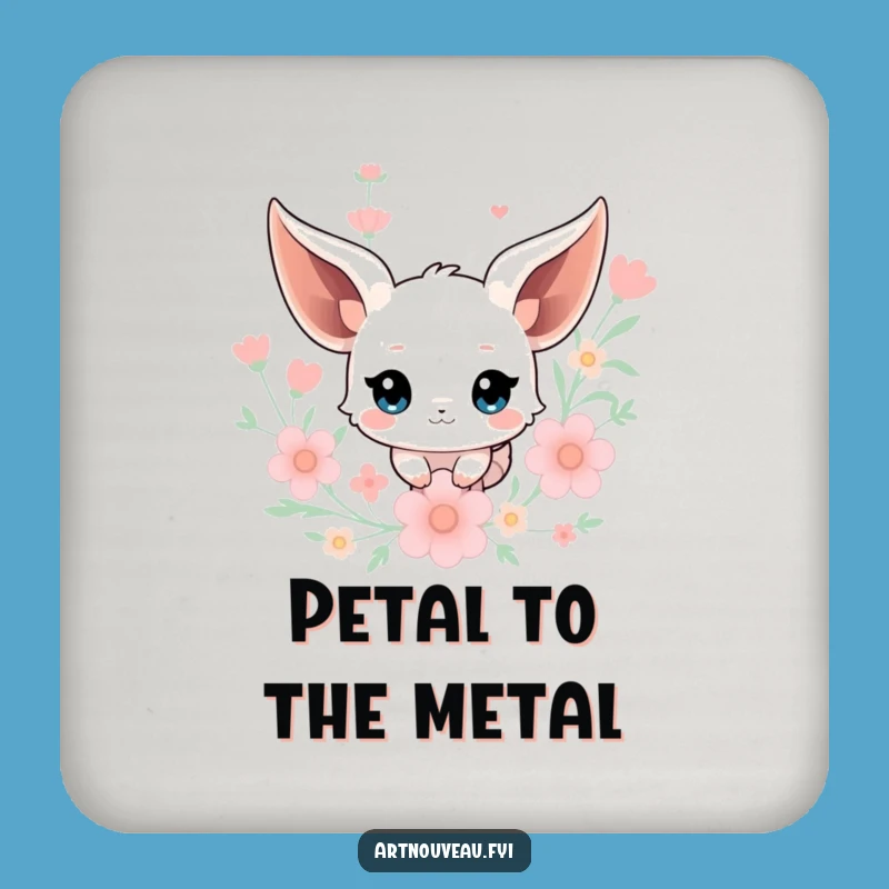 Funny Creature Coaster: Floral Art to Protect Surfaces with Whimsy