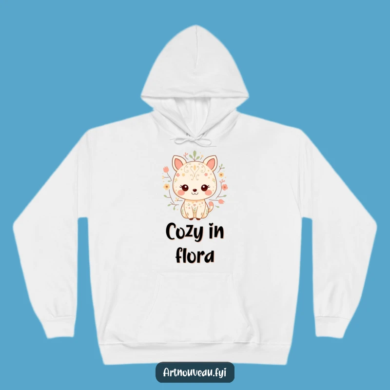 Cozy Funny Sweet Animal Nature Pattern Hoodie: Warm and Funny Gift Idea