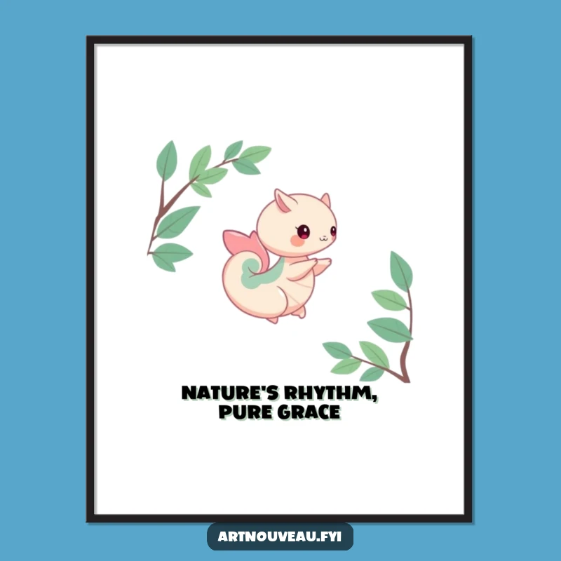 Free Printable Wall Art: Nature Curves Creature Spin Downloadable Art, Organic Decor