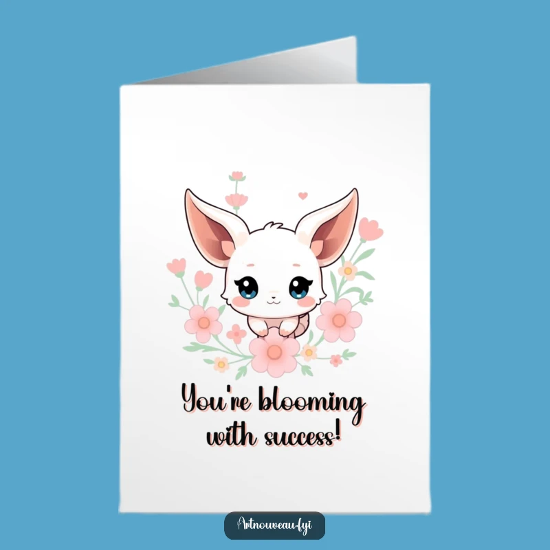 Free Printable Congrats Card: Ethereal Creature Design, Downloadable Funny Achievement Gift