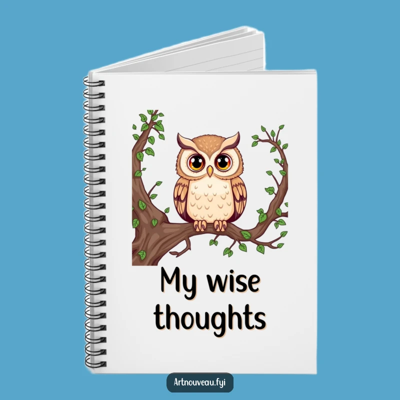 Funny Majestic Owl Notebook: Jot Down Wise Thoughts with Style