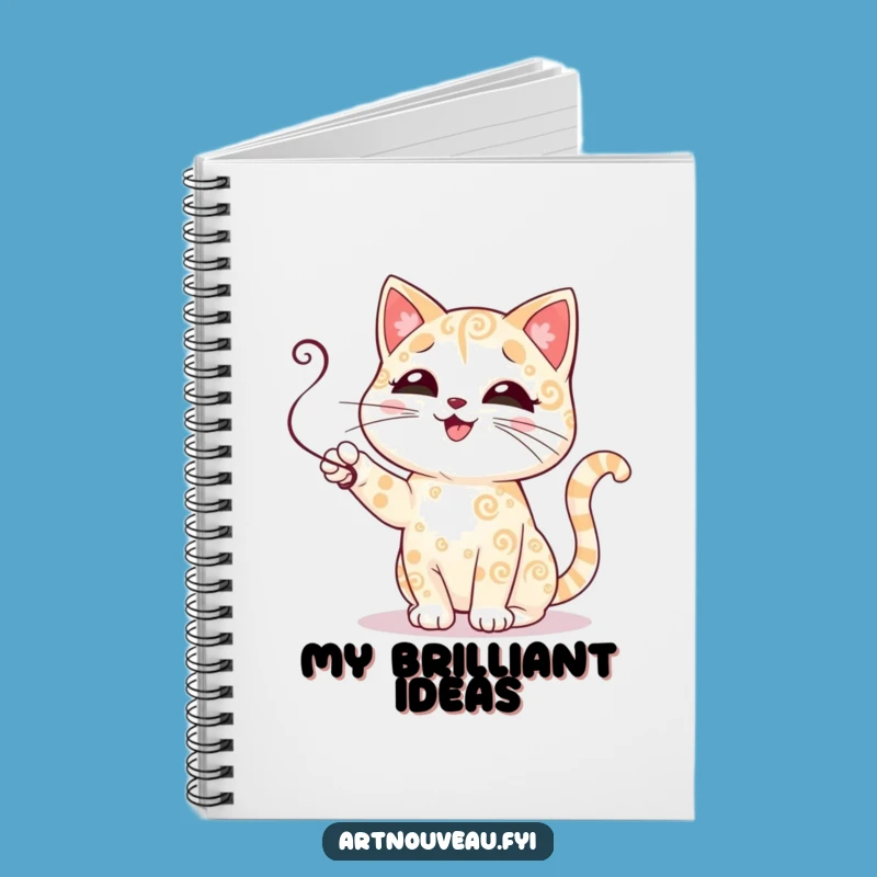 Funny Cat Notebook: Swirl Design Journal, Perfect Funny Gift for Writers