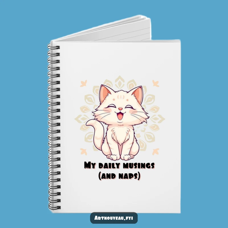 Funny Cat Notebook: Delighted Journal, Decorative Pattern, Perfect Gift