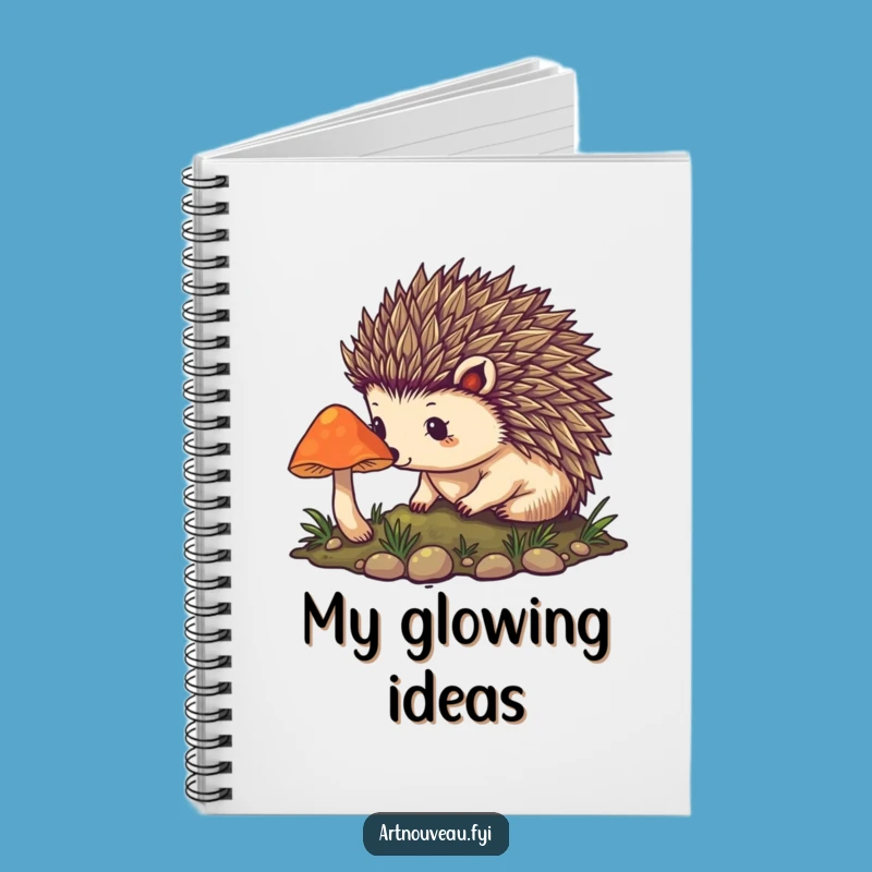 Funny Hedgehog Journal - Nouveau Spines Cover, Mystical Notebook Funny Gift