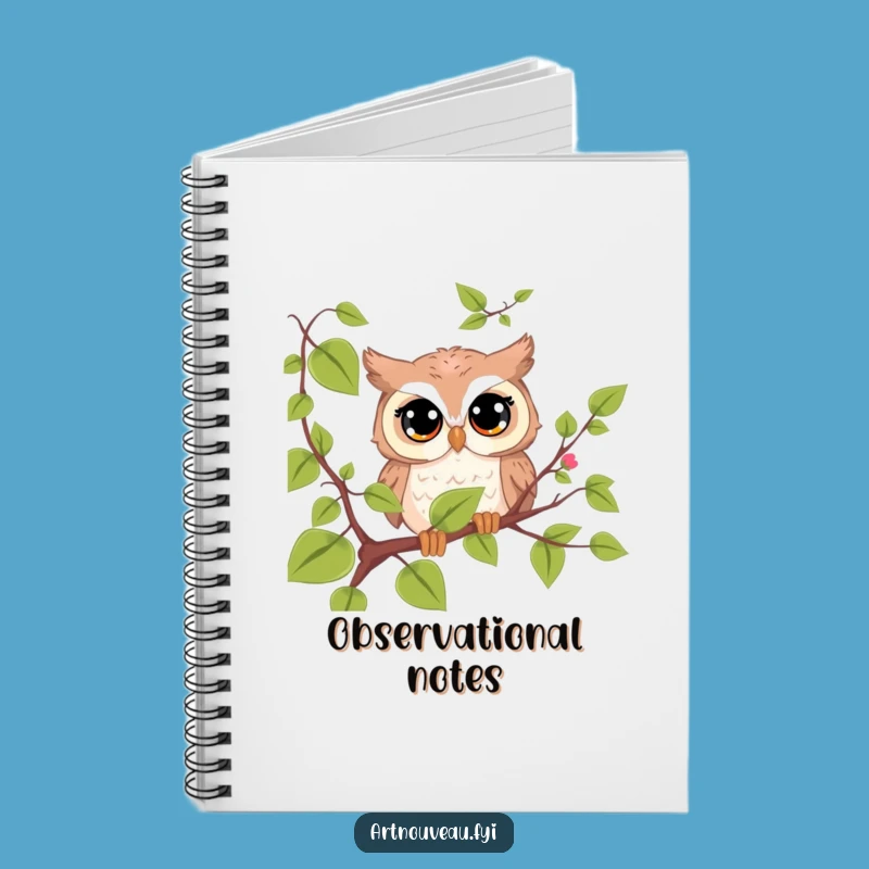 Funny Owl Notebook: Cute Curious Bird Journal Funny Gift for Writers