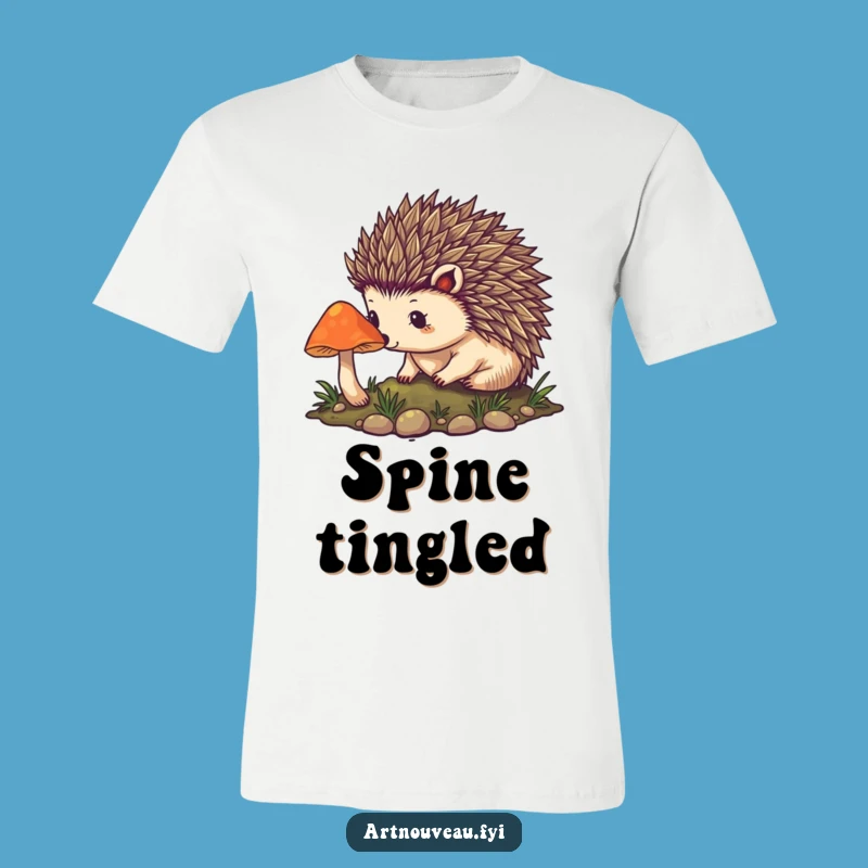Funny Hedgehog Art Shirt - Nouveau Spines Tee, Mystical Funny Gift