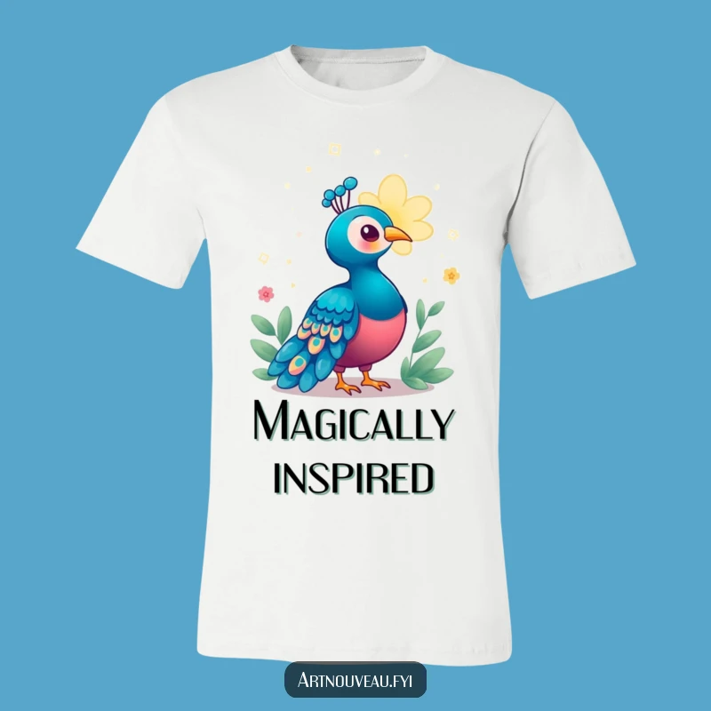 Funny Enchanted Peacock T-Shirt: Magical Bloom Wonder, Ideal Funny Gift