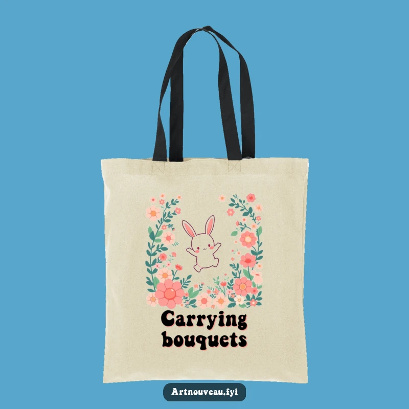 Funny Bunny Tote Bag: Stylish & Practical Bag for Spring Lovers