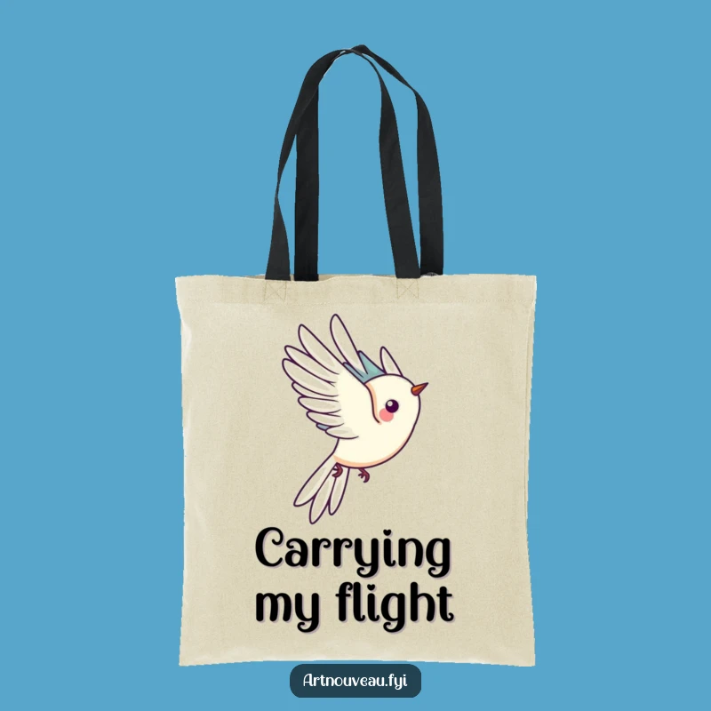 Funny Bird Flight Tote Bag: Carry Your Style with Funny Grace