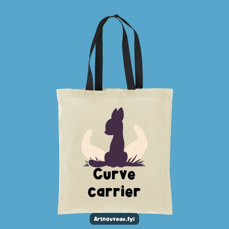 Funny Animal Silhouette Tote Bag - Artistic & Humorous Carryall