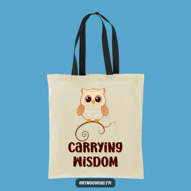 Funny Happy Owl Tote Bag: Stylish & Practical Bag for Bird Lovers